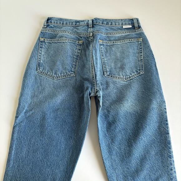 Revolve Boyish The Billy Conversation Blue Denim Stretch Skinny Jeans Size 27 - Picture 8 of 11
